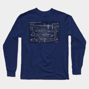 B24 Liberator Blueprint Long Sleeve T-Shirt